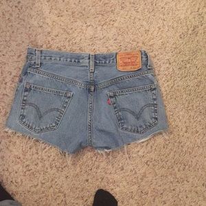 Levi's cut off shorts